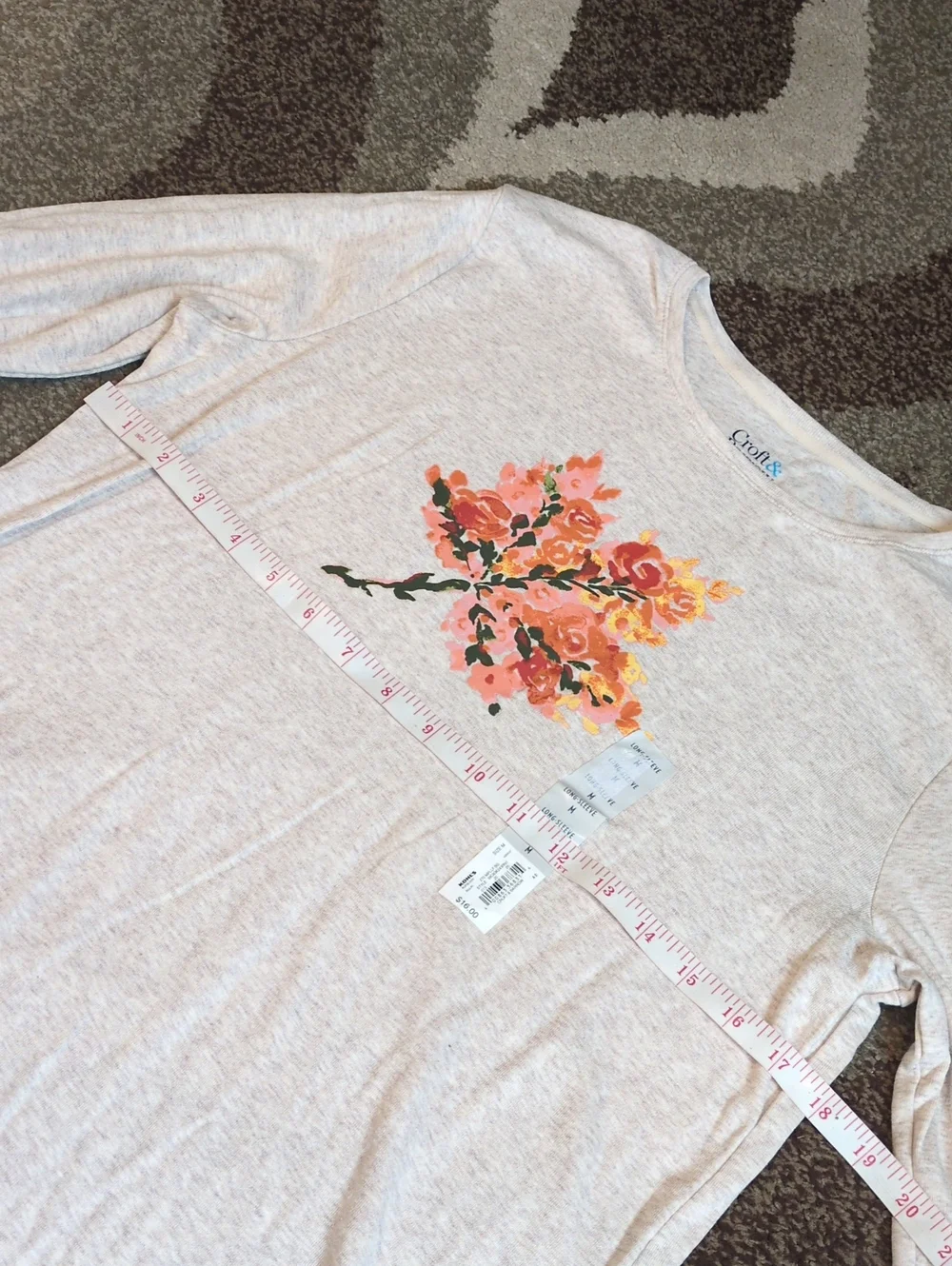 🌺🌸🌷🩷Croft & Barrow Women's Tank & Two Long-Sleeve Top Set size Medium🧡🌺🌸